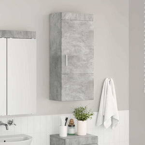 Armadio da bagno a muro TULUM Grigio cemento 37 x 24,5 x 86 cm 880334