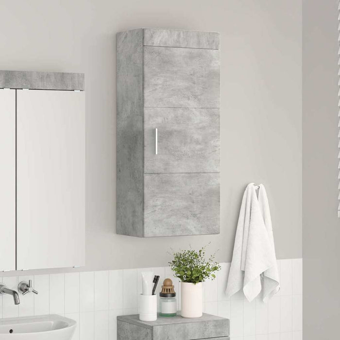 Armadio da bagno a muro TULUM Grigio cemento 37 x 24,5 x 86 cm 880334