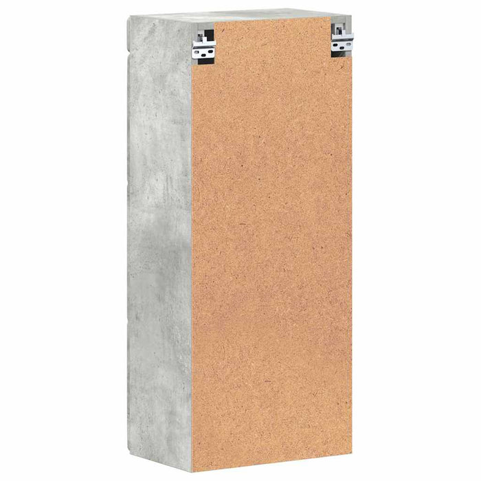 Armadio da bagno a muro TULUM Grigio cemento 37 x 24,5 x 86 cm 880334