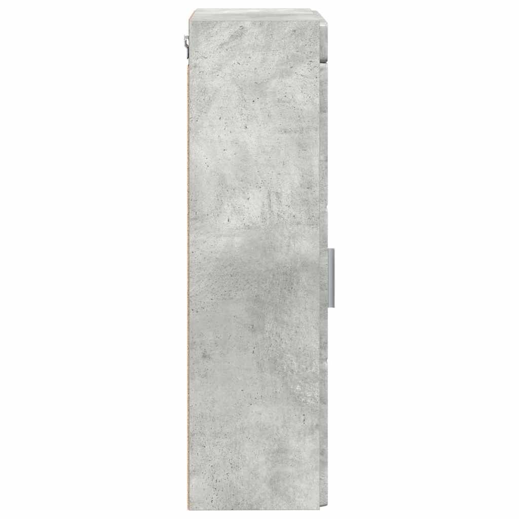 Armadio da bagno a muro TULUM Grigio cemento 37 x 24,5 x 86 cm 880334