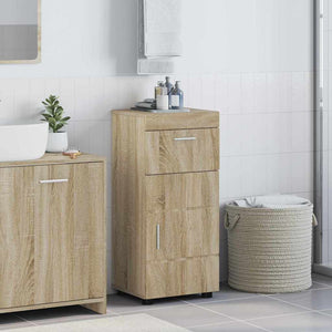 Mobile da Bagno con porta rovere sonoma 37 x 31.5 x 82 cm 880343