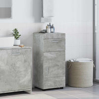 Mobile da Bagno con porta Grigio cemento 37 x 31.5 x 82 cm 880344