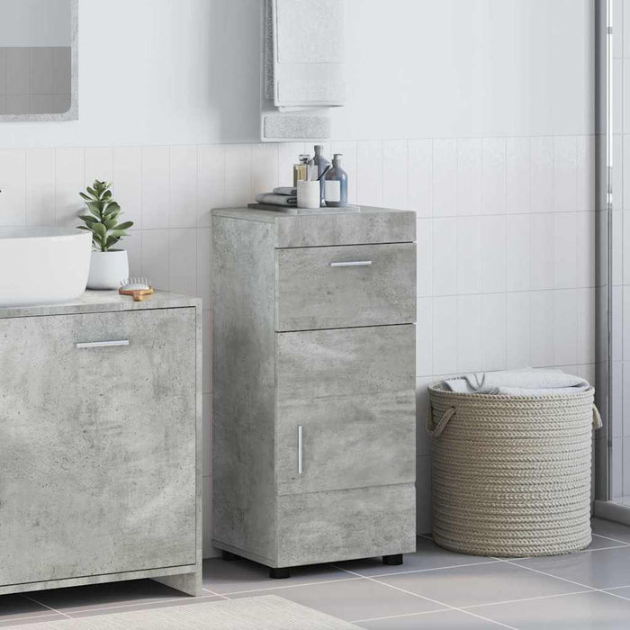 Mobile da Bagno con porta Grigio cemento 37 x 31.5 x 82 cm 880344