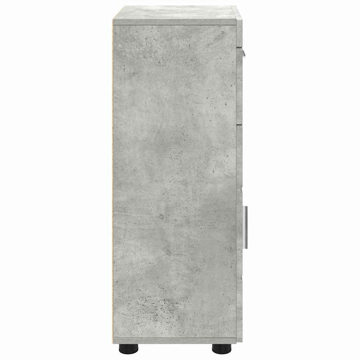 Mobile da Bagno con porta Grigio cemento 37 x 31.5 x 82 cm 880344