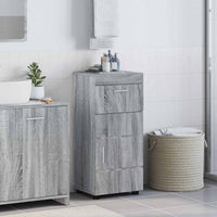Mobile da Bagno con porta Grigio sonoma 37 x 31.5 x 82 cm 880347
