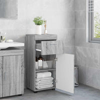 Mobile da Bagno con porta Grigio sonoma 37 x 31.5 x 82 cm 880347