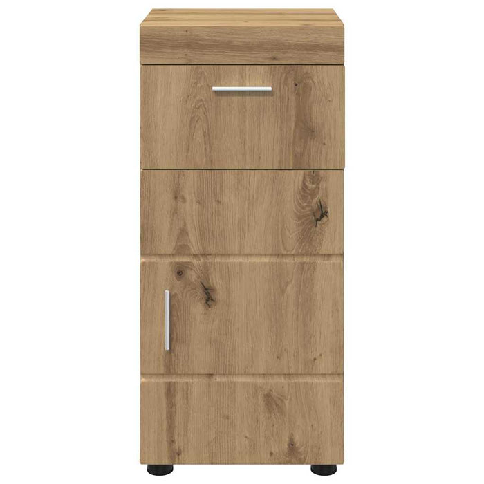 Mobile da Bagno con porta rovere artigianale 37 x 31.5 x 82 cm 880350