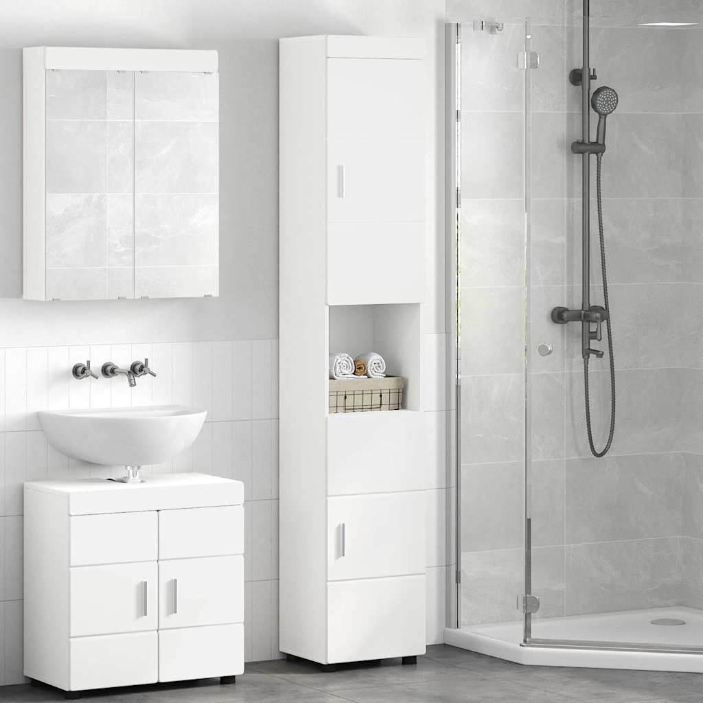 Mobile da Bagno con porta TULUM Bianco 37 x 31.5 x 203 cm 880351