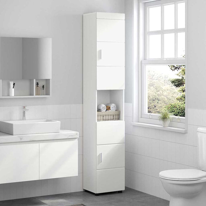 Mobile da Bagno con porta TULUM Bianco 37 x 31.5 x 203 cm 880351