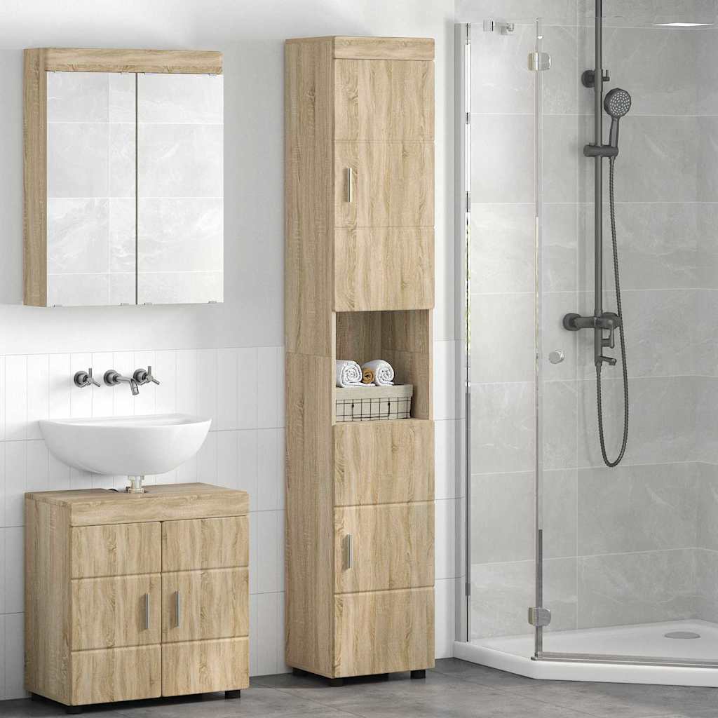 Mobile da Bagno TULUM rovere sonoma 37 x 31.5 x 203 cm 880353