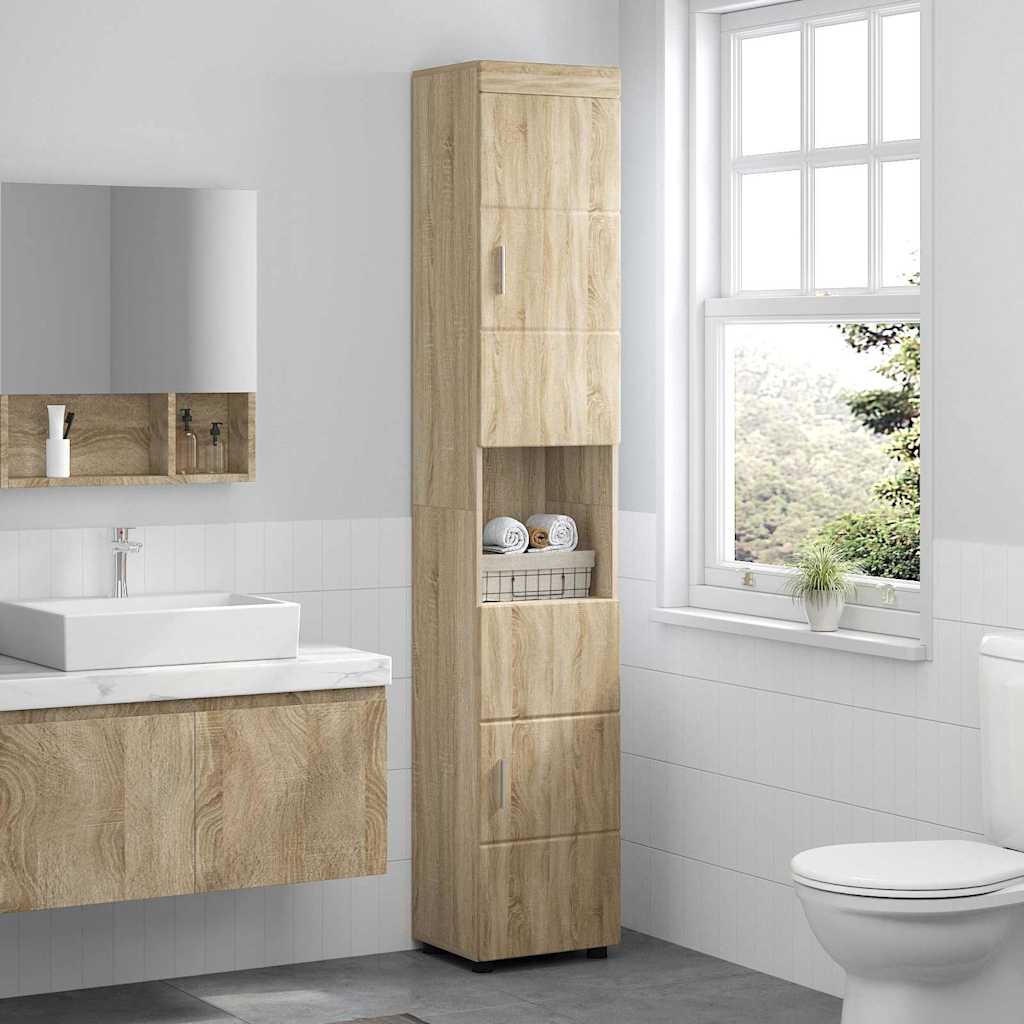 Mobile da Bagno TULUM rovere sonoma 37 x 31.5 x 203 cm 880353