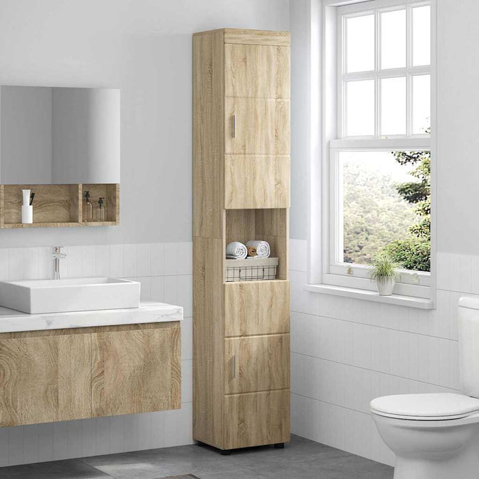 Mobile da Bagno TULUM rovere sonoma 37 x 31.5 x 203 cm 880353