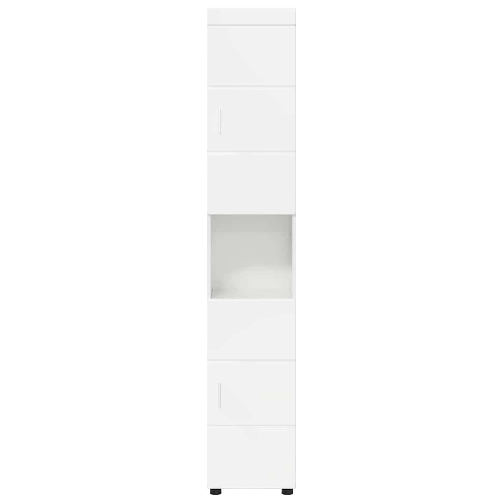 Mobile da Bagno TULUM Bianco lucido 37 x 31.5 x 203 cm 880355