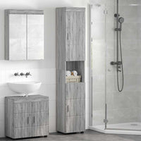 Mobile da Bagno TULUM Grigio sonoma 37 x 31.5 x 203 cm 880357