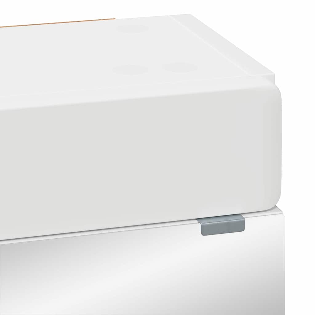 Mobiletto per specchio da bagno TULUM Bianco 60 x 16,5 x 78 cm 880361