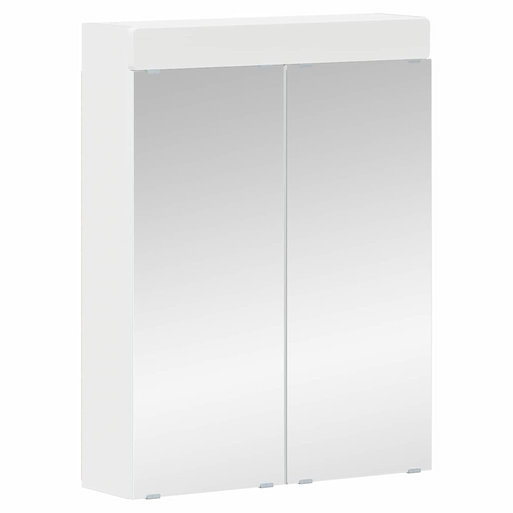 Mobiletto per specchio da bagno TULUM Bianco 60 x 16,5 x 78 cm 880361