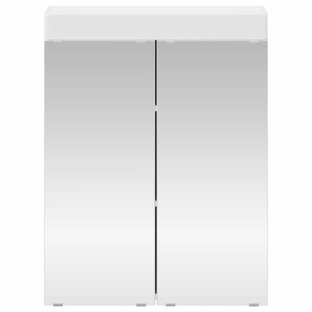 Mobiletto per specchio da bagno TULUM Bianco 60 x 16,5 x 78 cm 880361
