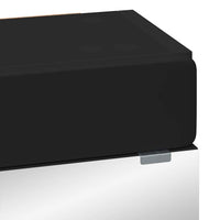 Mobiletto per specchio da bagno TULUM Nero 60 x 16,5 x 78 cm 880362