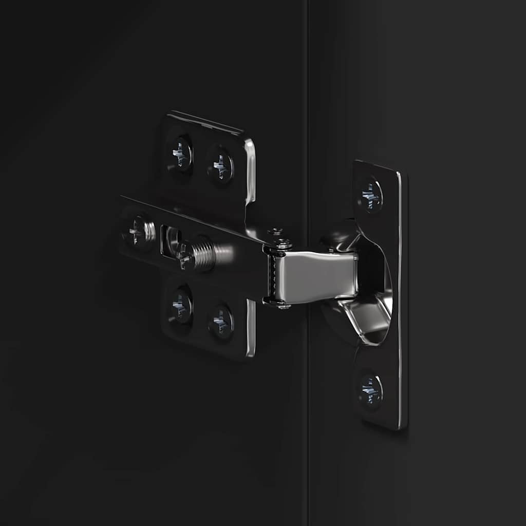 Mobiletto per specchio da bagno TULUM Nero 60 x 16,5 x 78 cm 880362