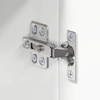 Mobiletto per specchio da bagno con porta TULUM Bianco Lucido 880365