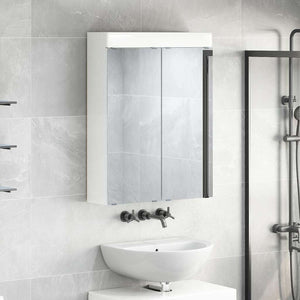 Mobiletto per specchio da bagno con porta TULUM Bianco Lucido 880365