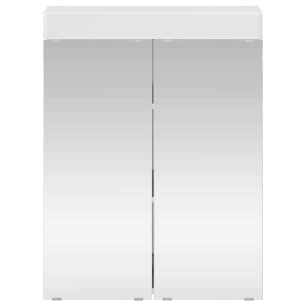 Mobiletto per specchio da bagno con porta TULUM Bianco Lucido 880365