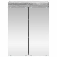 Mobiletto per specchio da bagno con porta TULUM Grigio Sonoma 880367