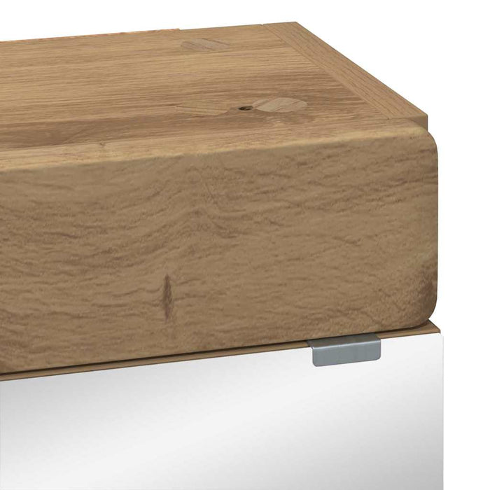 Mobiletto per specchio da bagno TULUM Rovere artigianale 880370