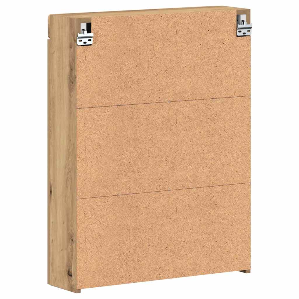 Mobiletto per specchio da bagno TULUM Rovere artigianale 880370