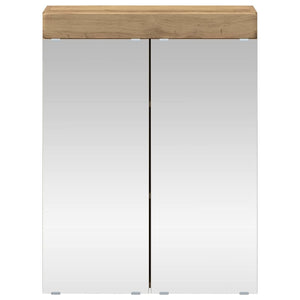 Mobiletto per specchio da bagno TULUM Rovere artigianale 880370