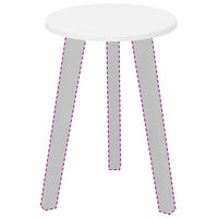 Piano del tavolo Bianco 30 x 30 x 1.5 cm Legno multistrato 880371