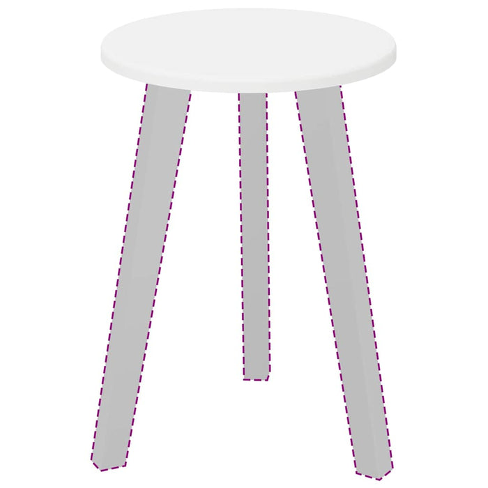 Piano del tavolo Bianco 30 x 30 x 1.5 cm Legno multistrato 880371