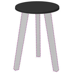 Piano del tavolo Nero 30 x 30 x 1.5 cm Legno multistrato 880372