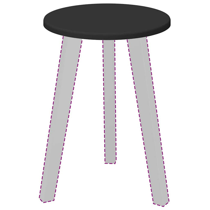 Piano del tavolo Nero 30 x 30 x 1.5 cm Legno multistrato 880372