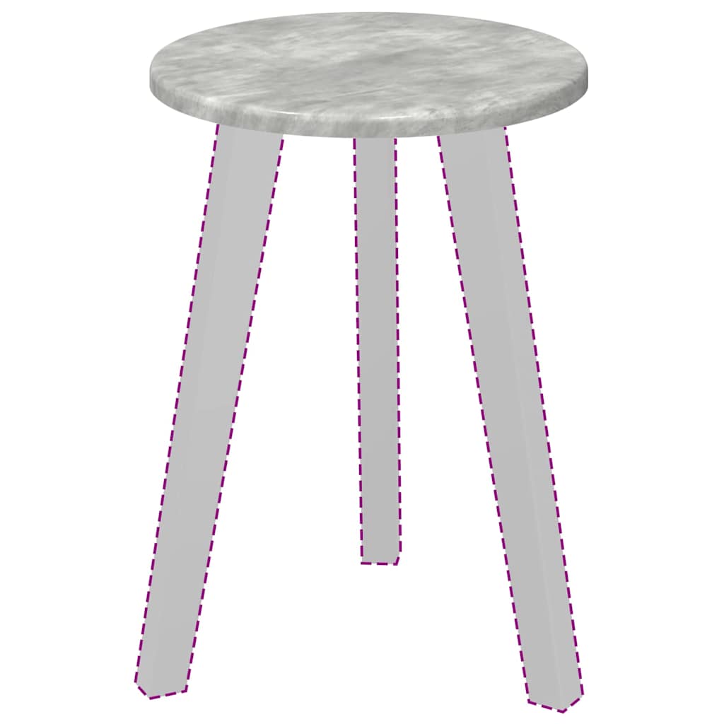 Piano del tavolo Grigio cemento 30 x 30 x 1.5 cm 880374