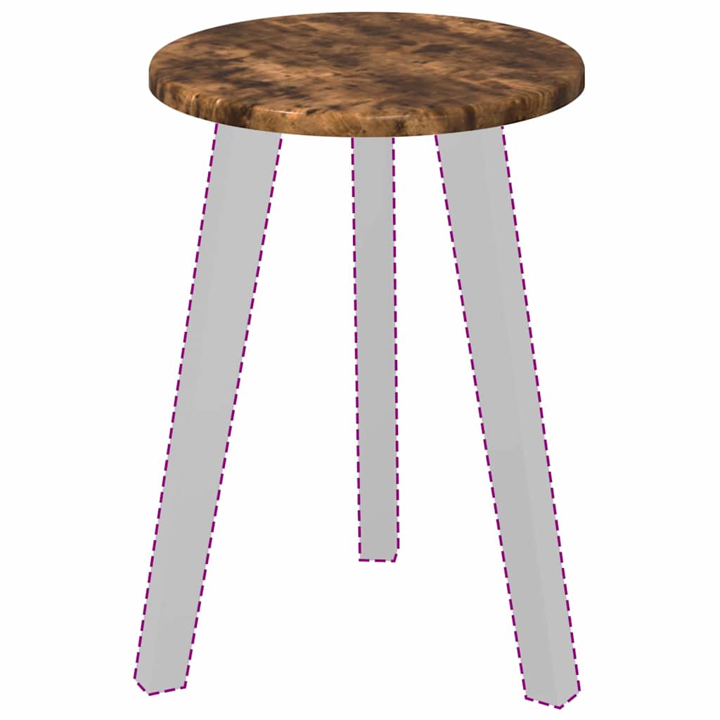 Piano del tavolo Rovere fumo 30 x 30 x 1.5 cm Legno multistrato 880376