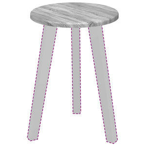 Piano del tavolo Grigio sonoma 30 x 30 x 1.5 cm 880377