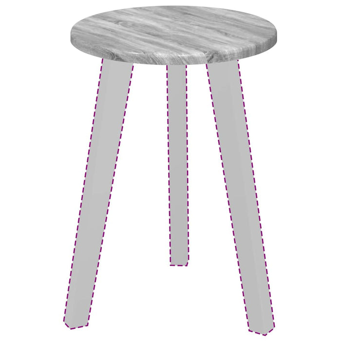 Piano del tavolo Grigio sonoma 30 x 30 x 1.5 cm 880377