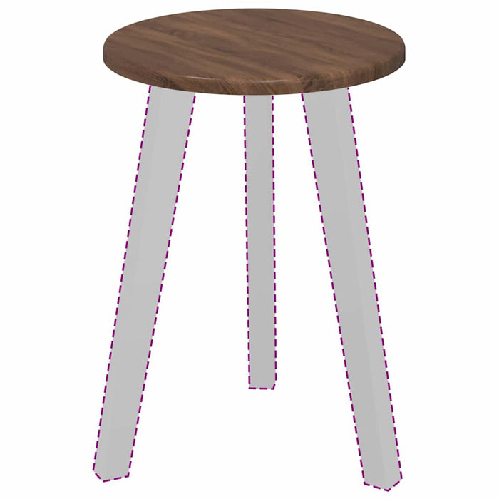 Piano del tavolo Rovere marrone 30 x 30 x 1.5 cm 880378