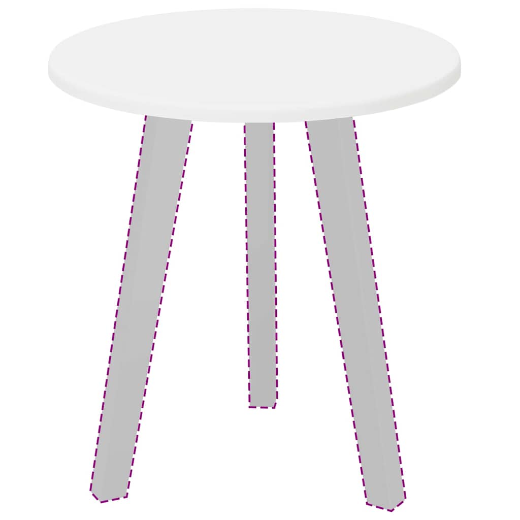 Piano del tavolo Bianco 40 x 40 x 1.5 cm Legno multistrato 880381