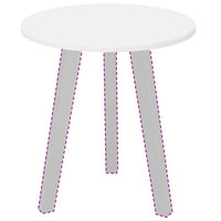 Piano del tavolo Bianco 40 x 40 x 1.5 cm Legno multistrato 880381