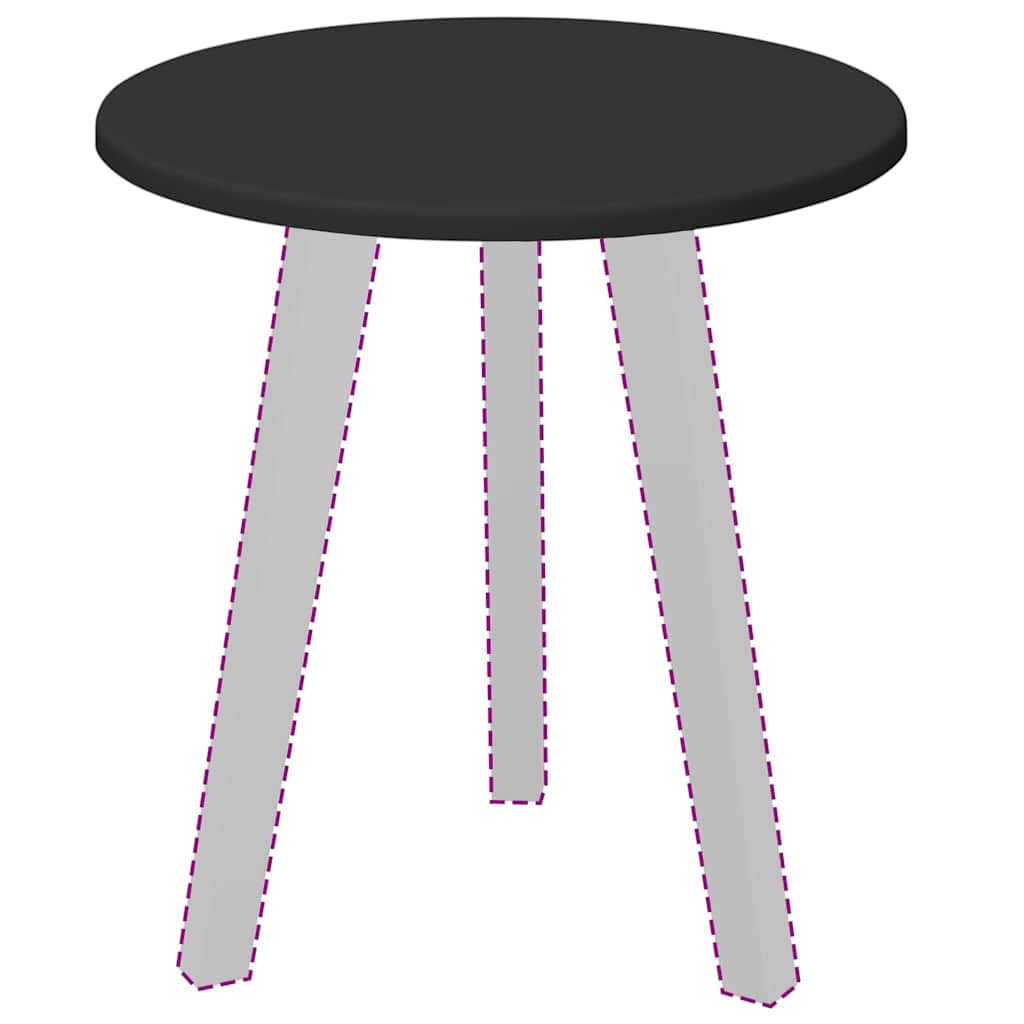 Piano del tavolo Nero 40 x 40 x 1.5 cm Legno multistrato 880382