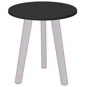 Piano del tavolo Nero 40 x 40 x 1.5 cm Legno multistrato 880382