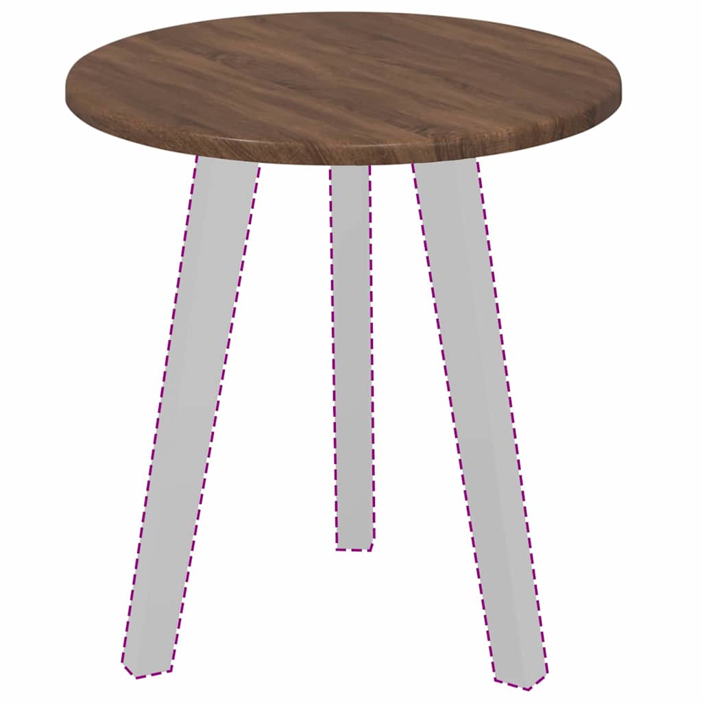 Piano del tavolo Rovere marrone 40 x 40 x 1.5 cm 880388