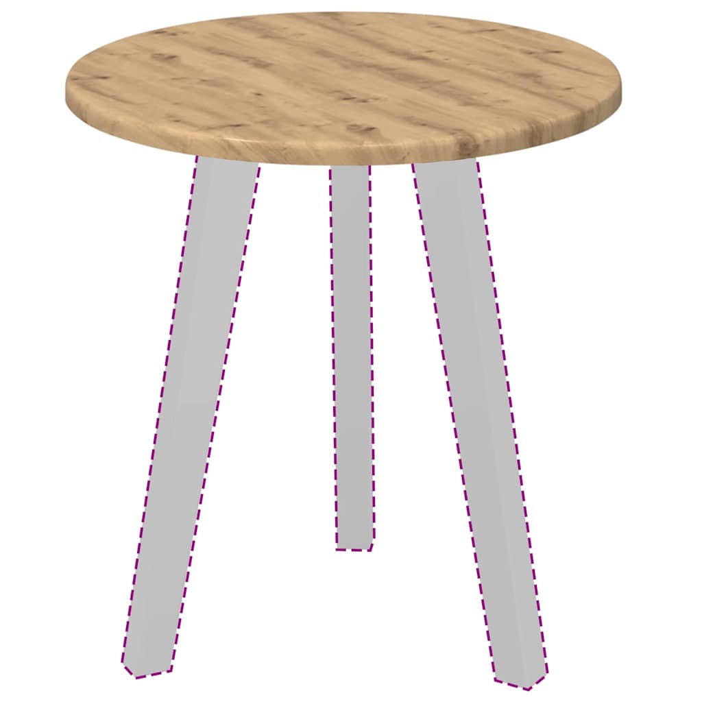 Piano del tavolo rovere artigianale 40 x 40 x 1.5 cm 880390