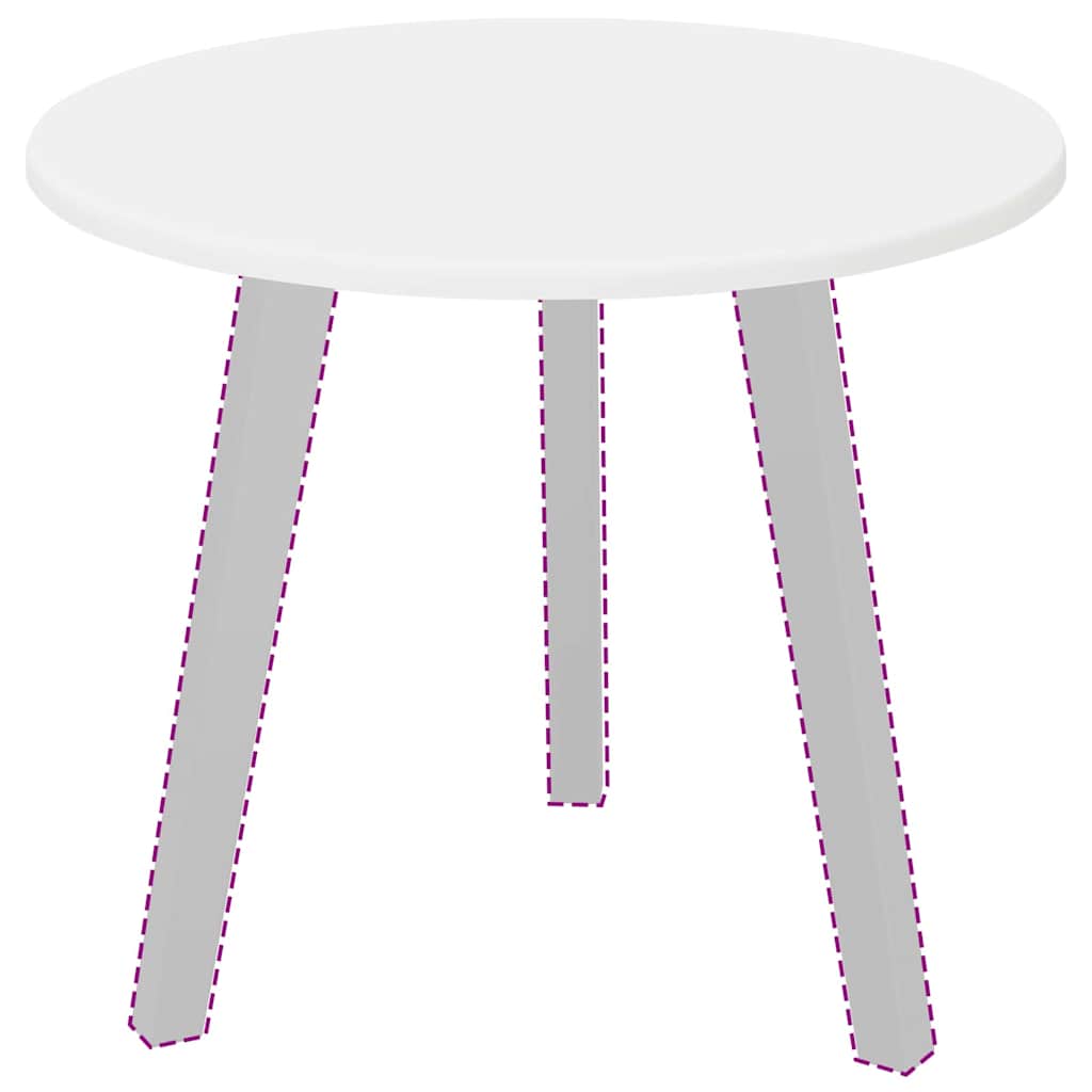 Piano del tavolo Bianco 50 x 50 x 1.5 cm Legno multistrato 880391