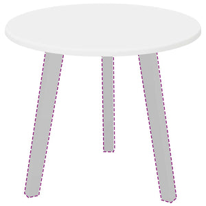 Piano del tavolo Bianco 50 x 50 x 1.5 cm Legno multistrato 880391