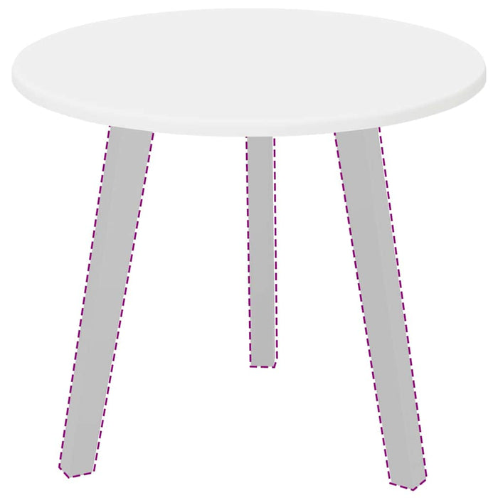 Piano del tavolo Bianco 50 x 50 x 1.5 cm Legno multistrato 880391