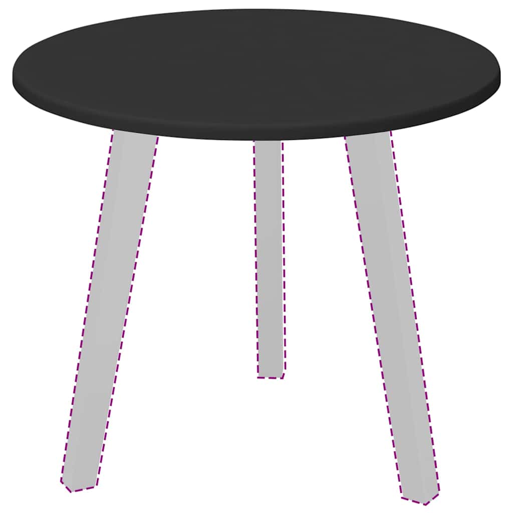 Piano del tavolo Nero 50 x 50 x 1.5 cm Legno multistrato 880392