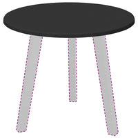 Piano del tavolo Nero 50 x 50 x 1.5 cm Legno multistrato 880392